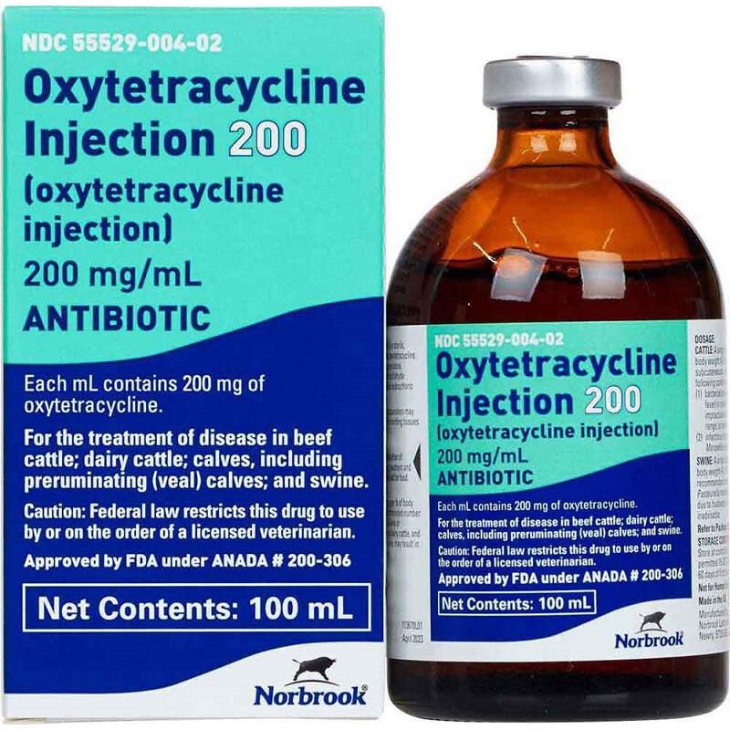 Oxytetracycline Injection 200 for Cattle and Swine