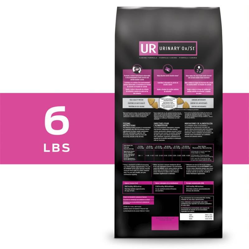 Purina Pro Plan Veterinary Diets UR Urinary Ox/St Adult Dog Food, 6 lbs