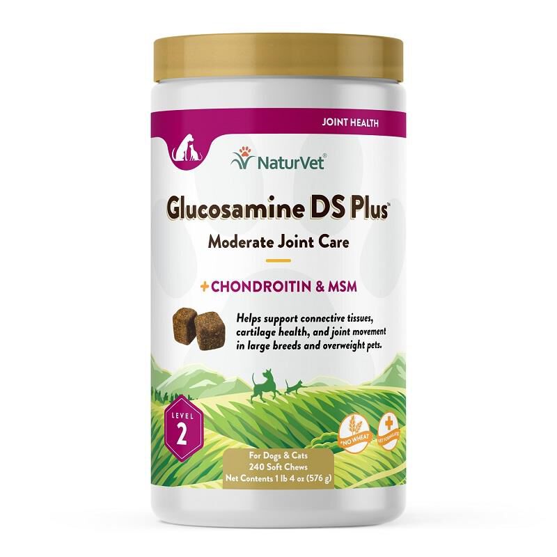 NaturVet Glucosamine DS Plus Level 2, 240 Soft Chews