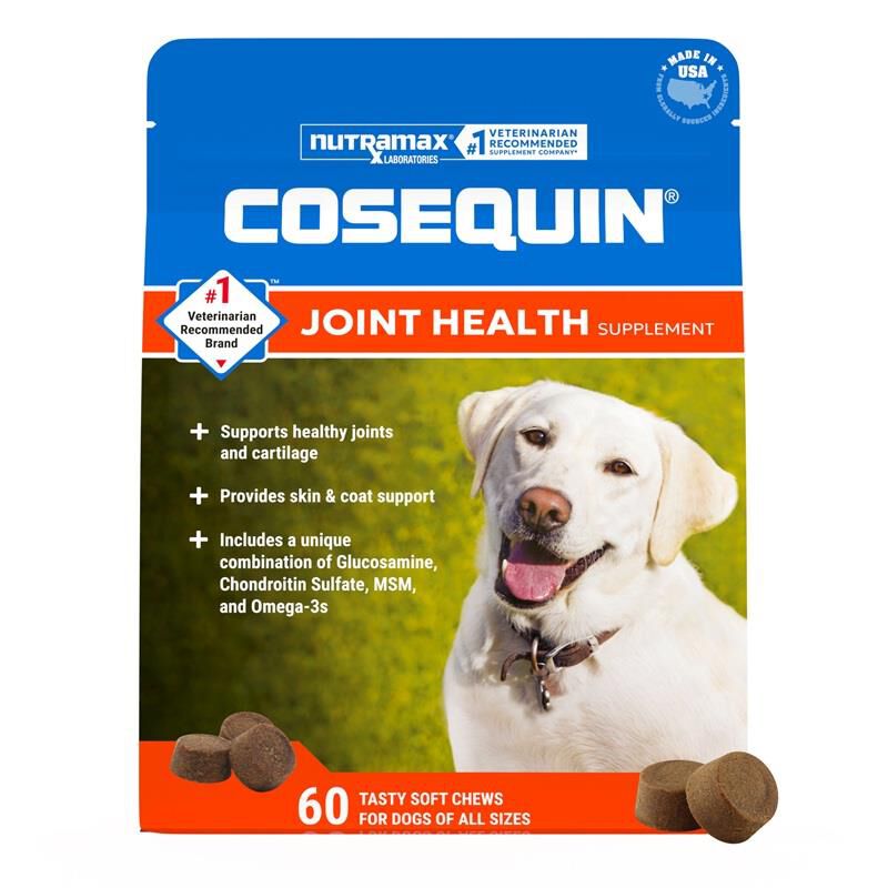 Cosequin Max Strength Joint Supplement for Dogs w/MSM plus Omega-3's, 60 Soft Chews
