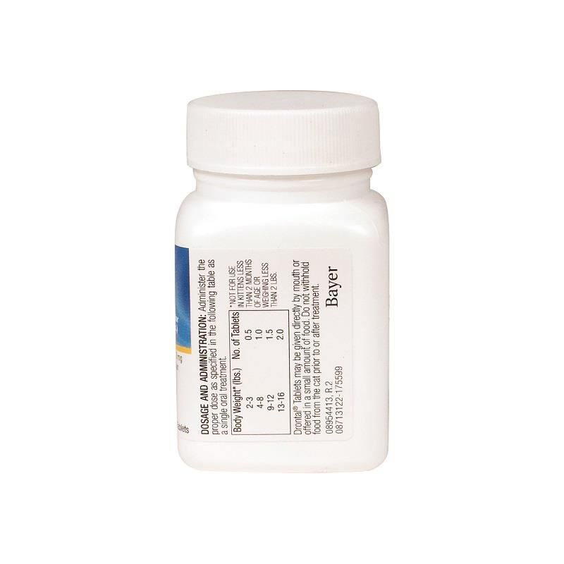 Bayer Animal Health Drontal Tablets Deworming Cats and Kittens, 50 Tablets