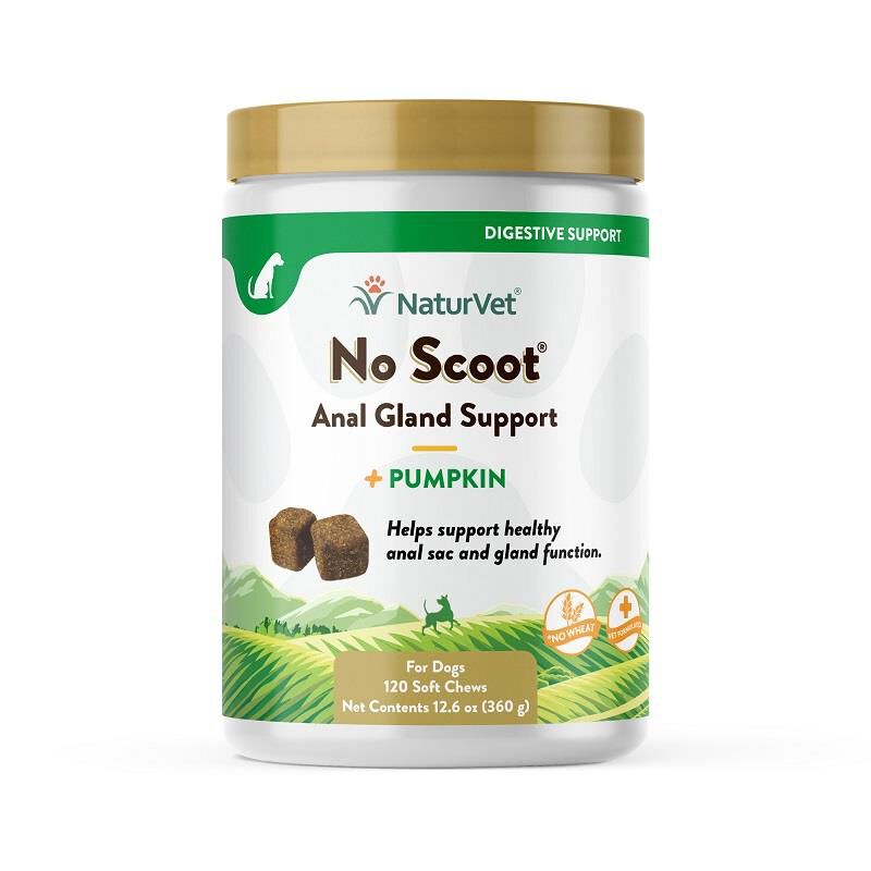 NaturVet No Scoot for Dogs, 120 Soft Chews