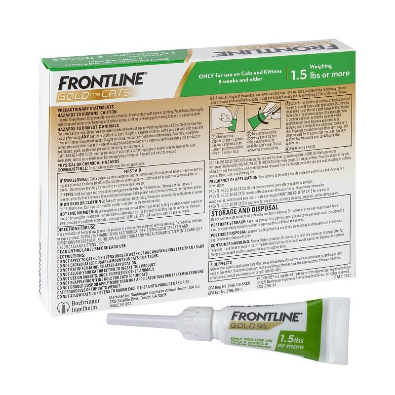 Frontline Gold for Cats and Kittens Farm Fleet Rx Pet Pharmacy