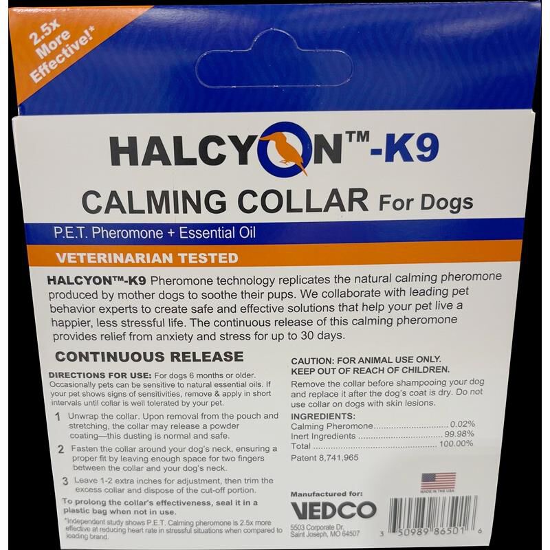 HALCYON-K9 Calming Collar for Dogs
