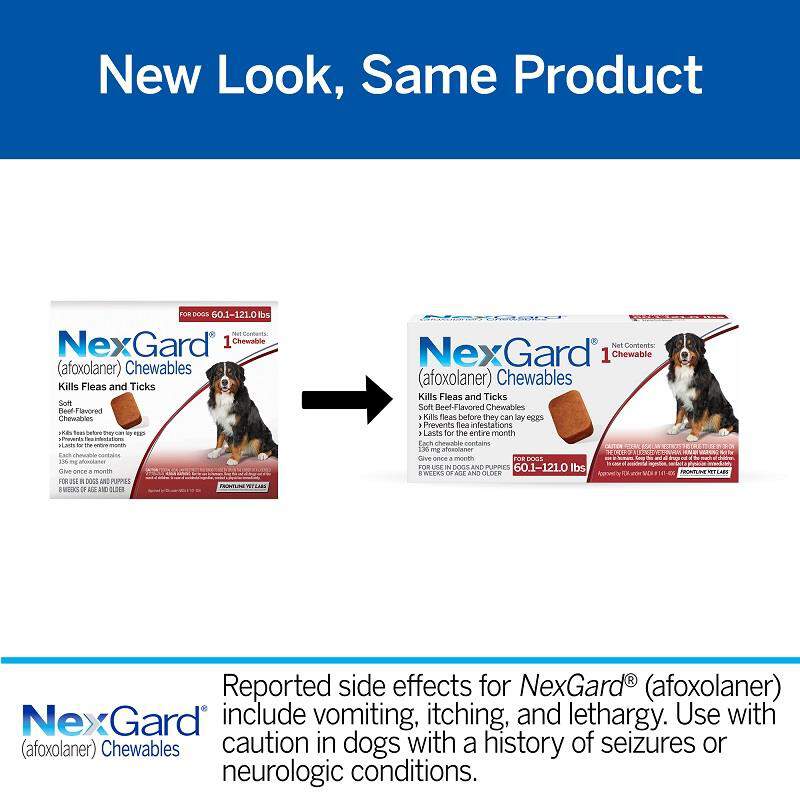 NexGard® (afoxolaner) Chewables 1 dose (1 month supply), 4 to10