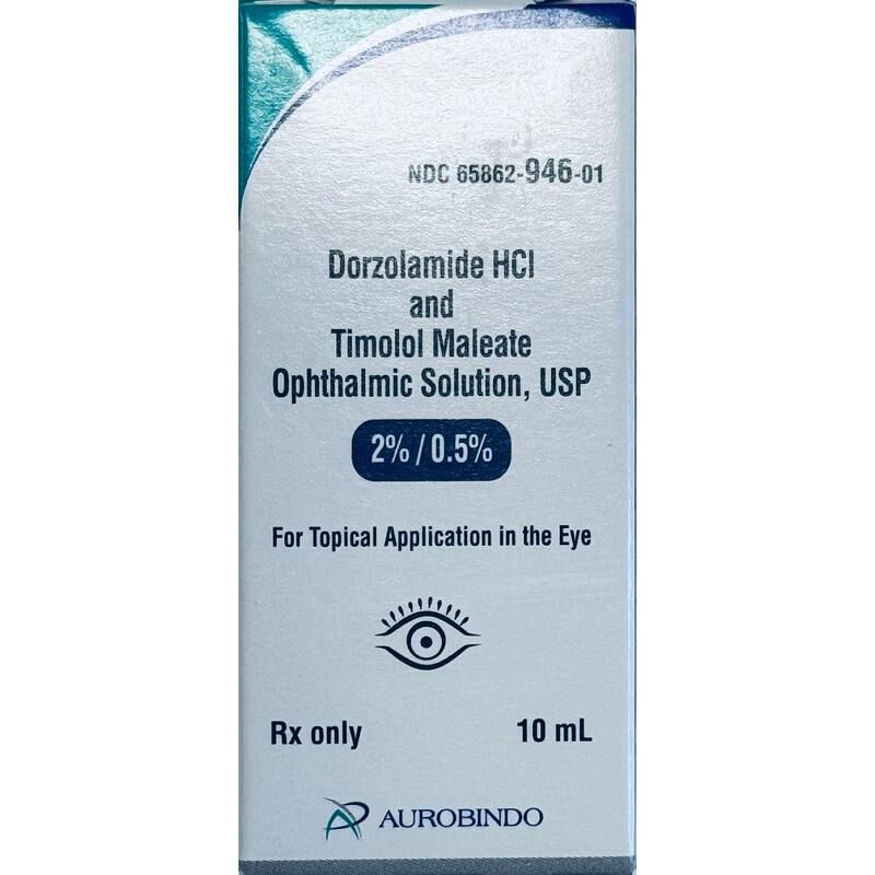Dorzolamide HCL/Timolol Maleate Ophthalmic Solution 22.3 mg/6.8 mg per ml, 10 ml