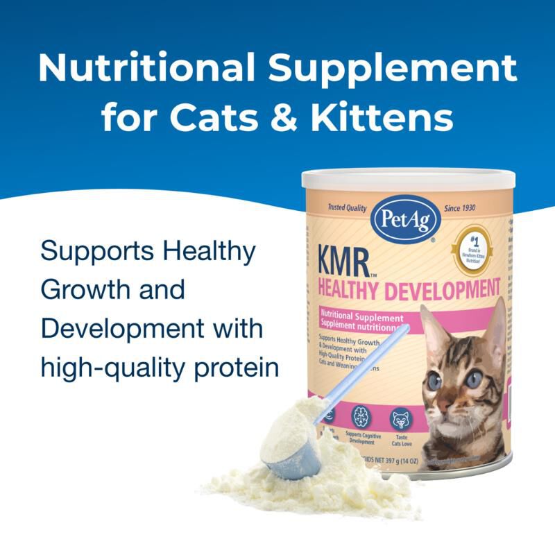 PetAg KMR Healthy Development Kitten Weaning Food Powder, 14 oz.