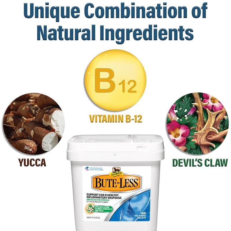 Absorbine Bute-Less Comfort & Recovery Supplement Pellets, 10 lbs