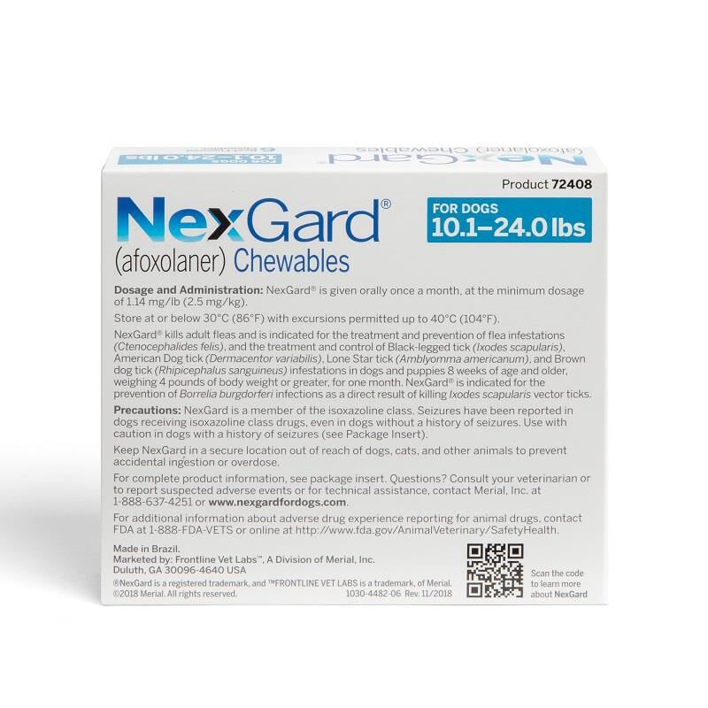 Nexgard for dogs 60 120 lbs hot sale
