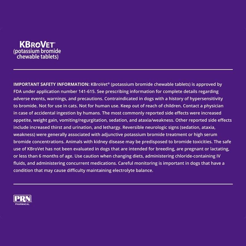 K-BroVet-CA1 Potassium Bromide Chewable Tablets for Dogs