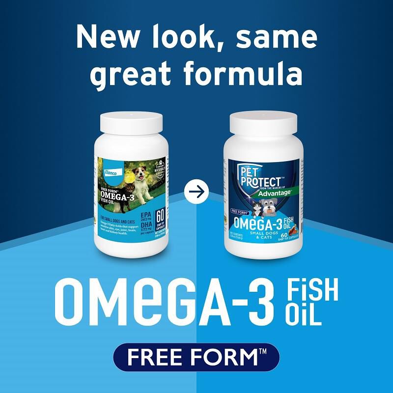 Pet Protect Omega-3 Free Form Snip Tips for Dogs and Cats