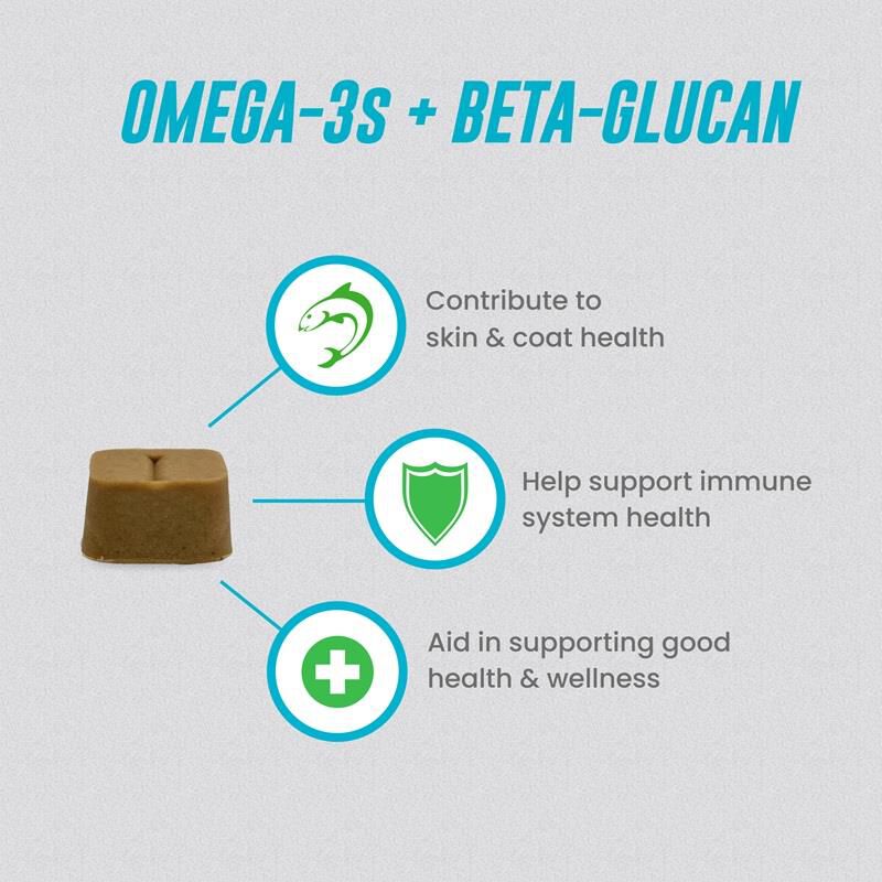 Welactin Omega-3 Skin & Coat Health plus Overall Wellness Supplement for Dogs, 60 Soft Chews