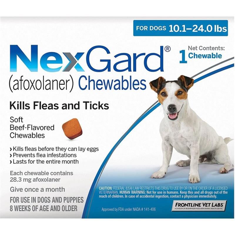 NexGard Chewable for Dogs 10.1 24.0 lbs 1 Month Supply