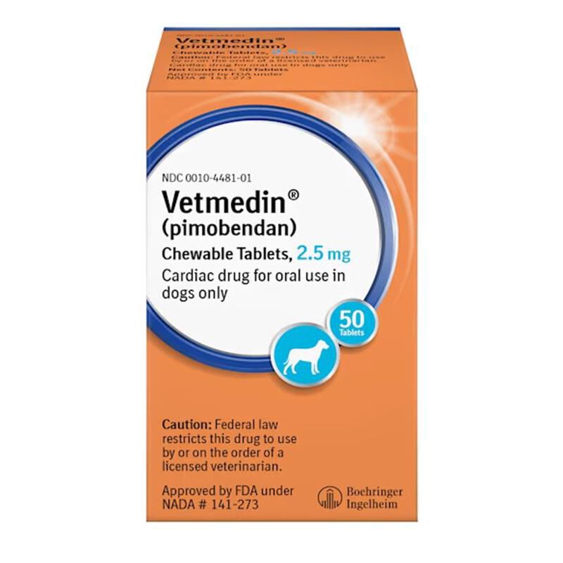 Vetmedin Chewable Tablets 2.5 mg, 50 Ct.