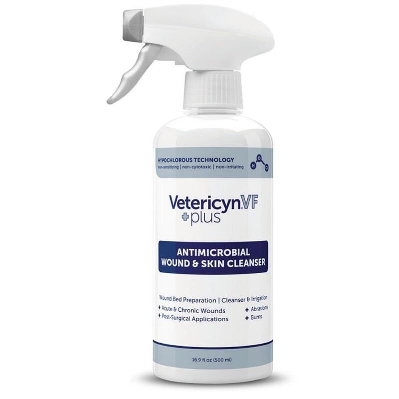 Vetericyn VF Plus Antimicrobial Wound & Skin Cleanser, 16.9 oz Trigger Spray