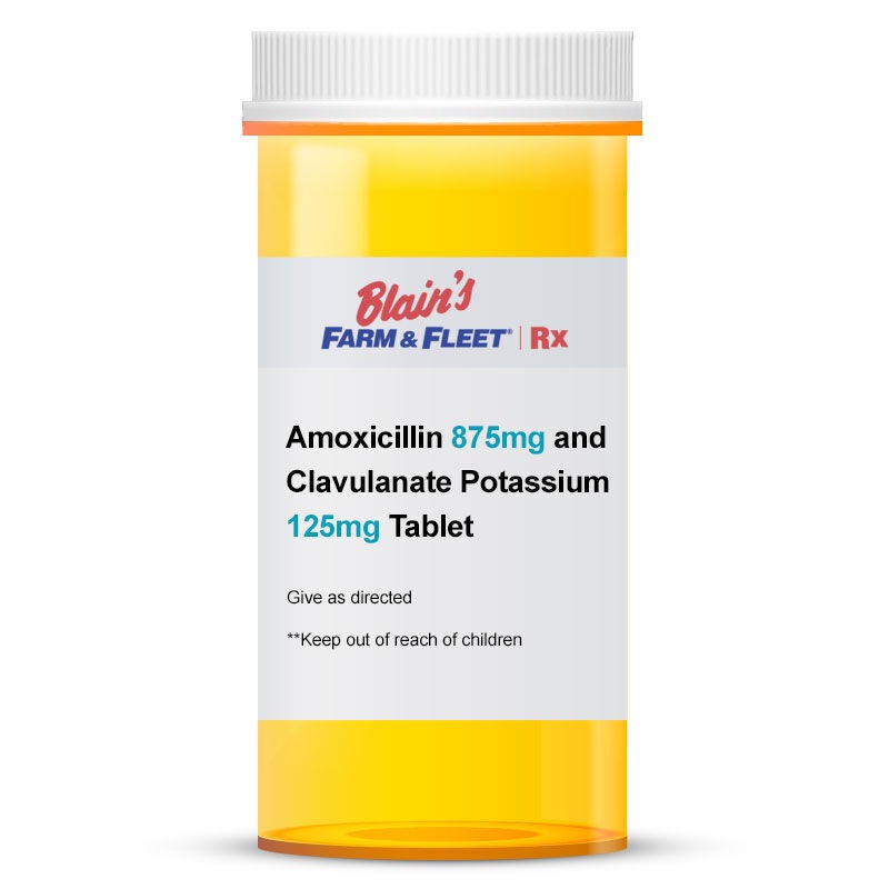 Amoxicillin 875 mg and Clavulanate Potassium 125 mg Tablet