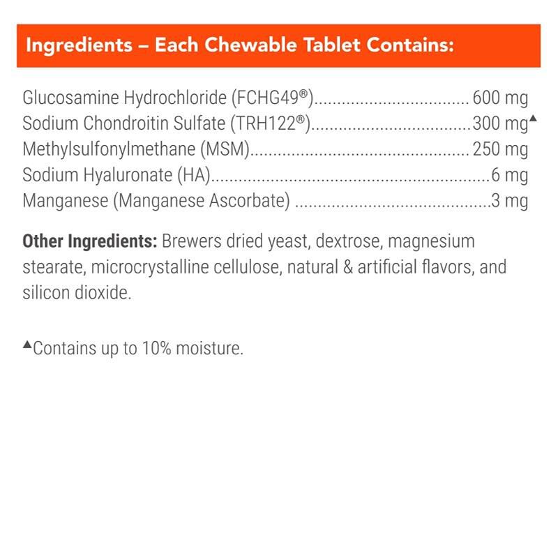 Cosequin Maximum Strength Plus MSM & HA for Dogs, 150 Chew Tabs