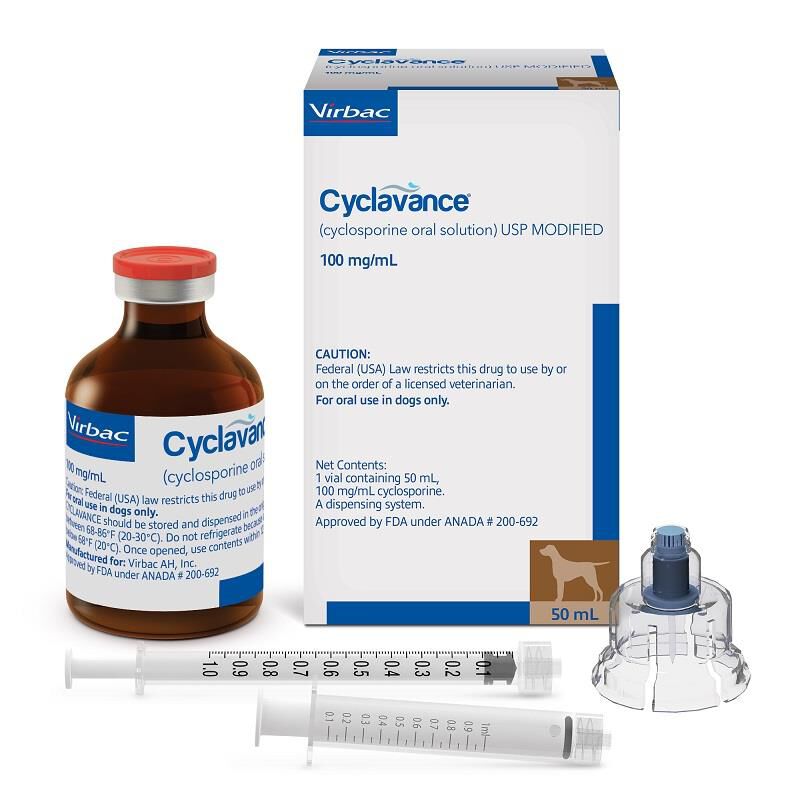 Cyclavance (Cyclosporine Oral Solution) 100 mg/ml for Dogs, 50 ml