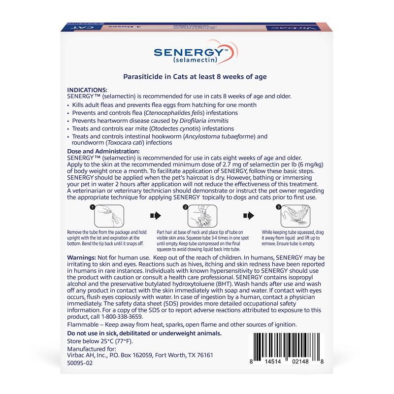 Senergy (selamectin) Topical for Cats