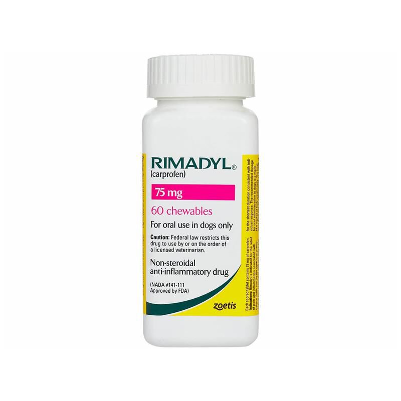 Rimadyl Chewable Tablets 75mg, 60 Ct.