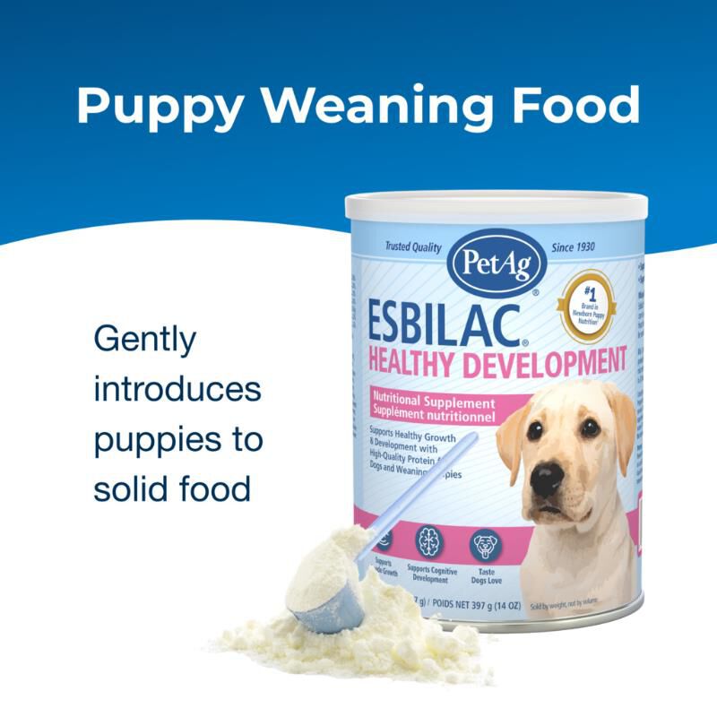 PetAg Esbilac Healthy Development Dog and Puppy Weaning Food Powder