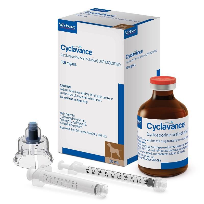 Cyclavance (Cyclosporine Oral Solution) 100 mg/ml for Dogs, 50 ml