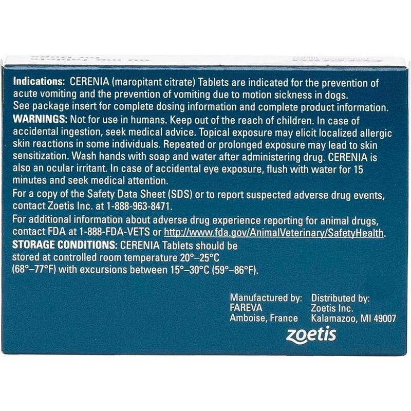 Cerenia Tablets 60 mg, 4 Tablets
