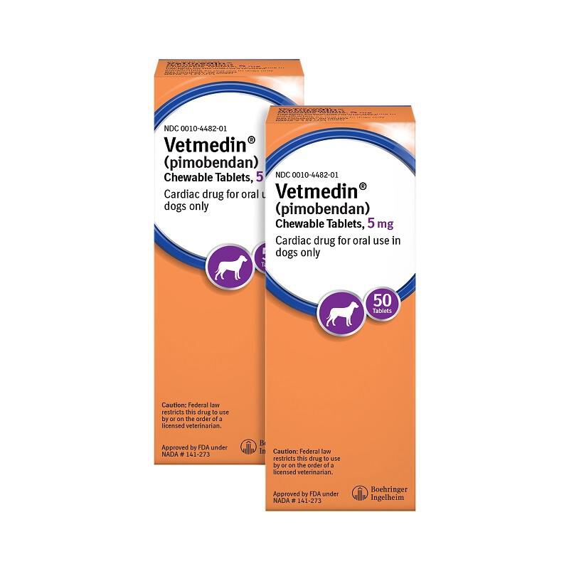 Vetmedin Chewable Tablets 5 mg, 100 Ct. (2 Pack)