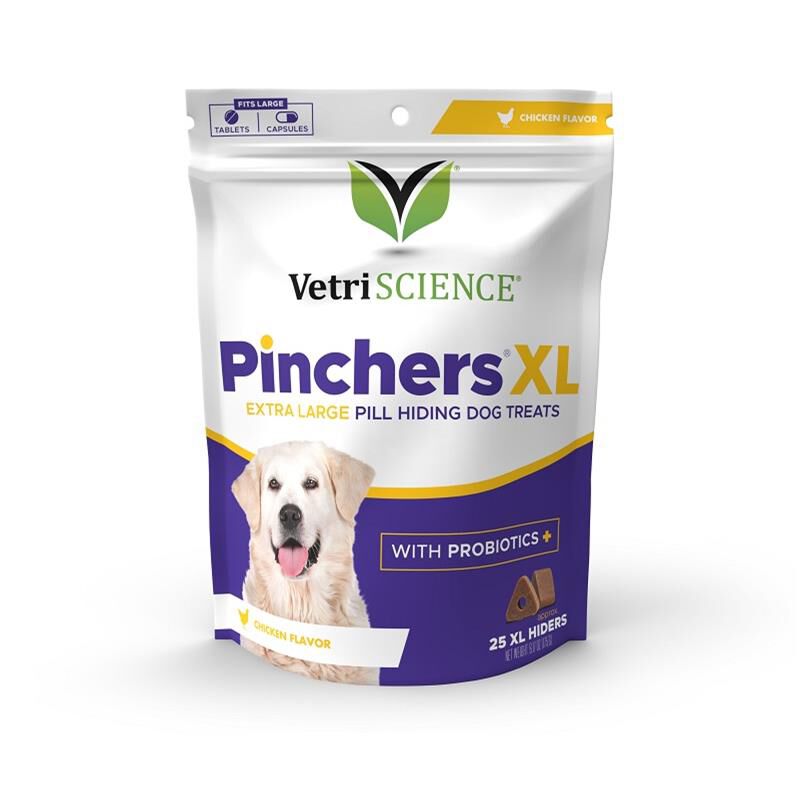 VetriScience Pill Hiders Pinchers XL Dog Treats w/Probiotics, 25 ct