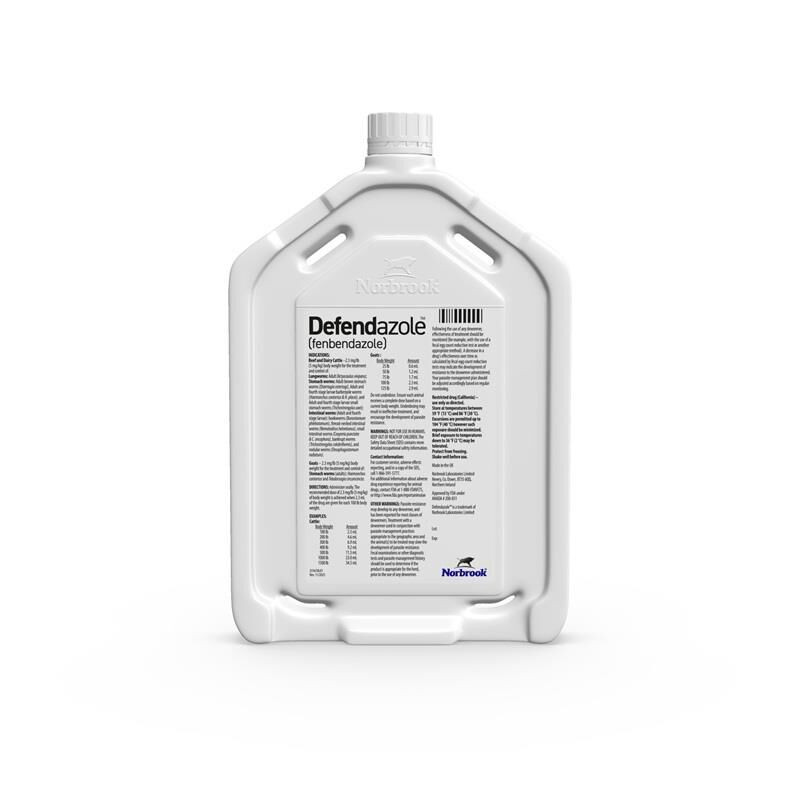 Defendazole (fenbendazole) Suspension 10% Dewormer for Beef & Dairy Cattle and Goats