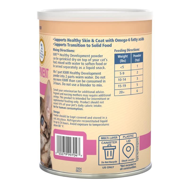 PetAg KMR Healthy Development Kitten Weaning Food Powder, 14 oz.