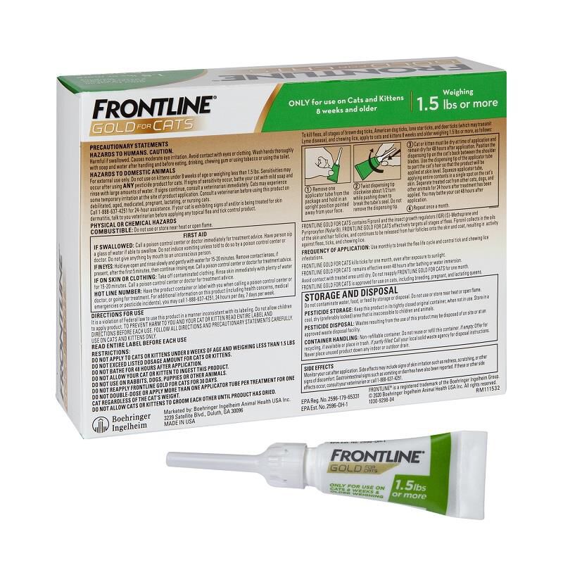 Frontline Gold for Cats and Kittens Farm Fleet Rx Pet Pharmacy