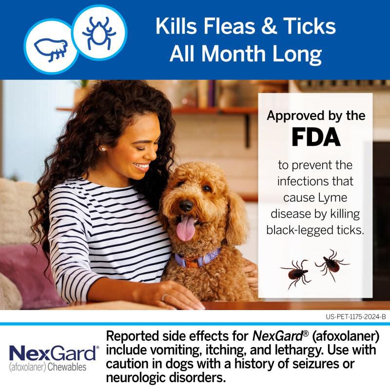 NexGard Chewable for Dogs 24.1-60 lbs, 6 Month Supply