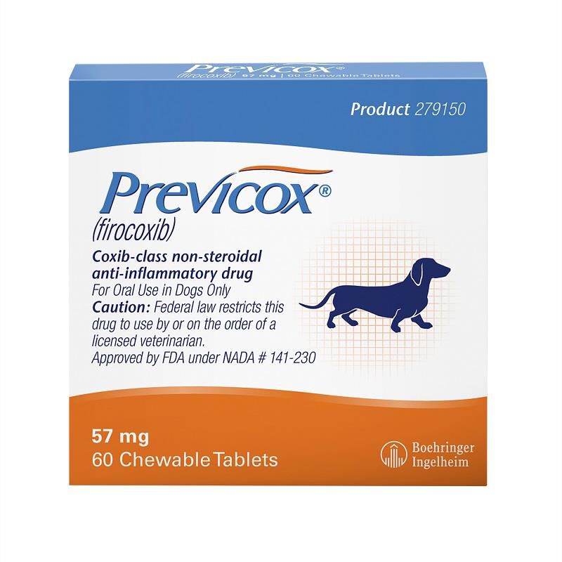 Previcox Chewable Tablets for Dogs 57 mg, 60 Ct.