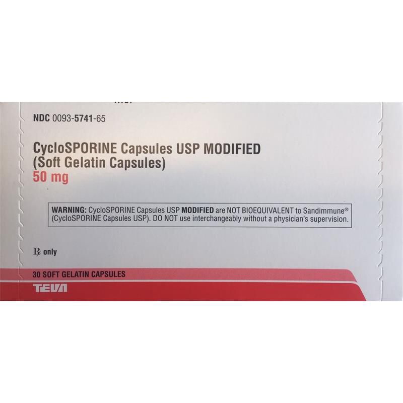 Cyclosporine (modified) 50mg 30 Caps